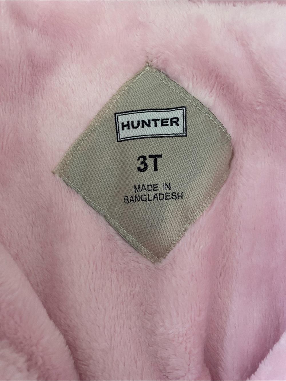 Hunter Kids Pink Hooded Puffer Jacket - Picture 3 of 7